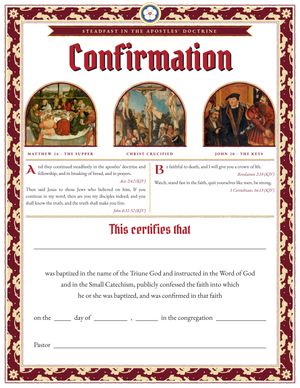Preview: Confirmation certificate